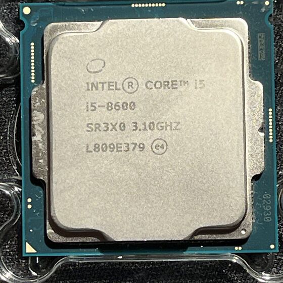 intel core i5-8600 @ 3.10ghz